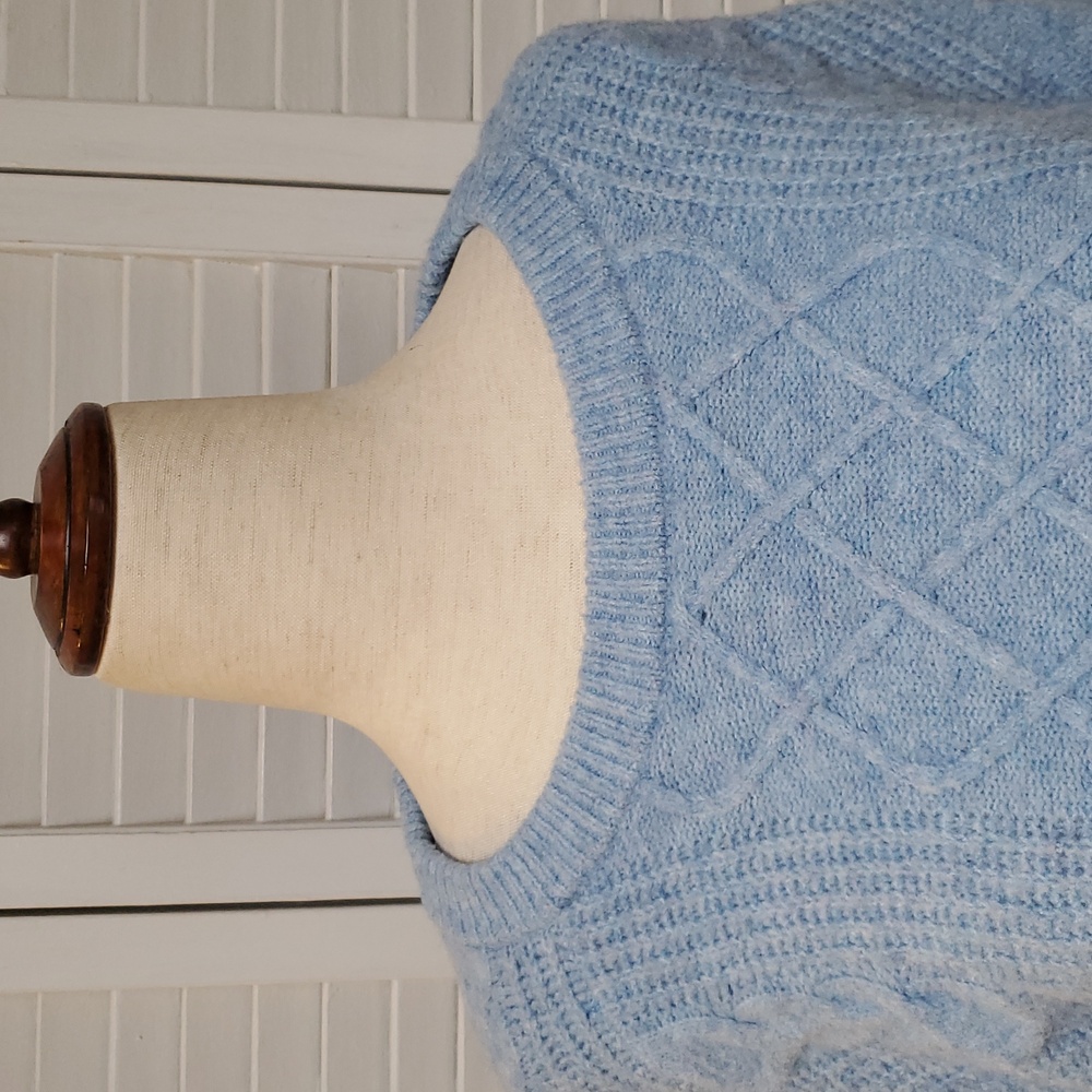 Universal Thread Light Blue Cable Knit Sweater - image 4